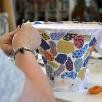 Bespoke lampshades, traditional lampshade making course