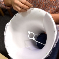 Bespoke lampshades, traditional lampshade making course