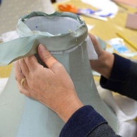 Bespoke lampshades, traditional lampshade making course