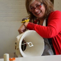 Bespoke lampshades, traditional lampshade making course