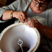 Bespoke lampshades, traditional lampshade making course